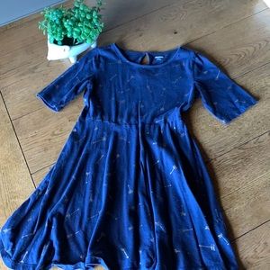 Old Navy girls casual print dress size 6-7